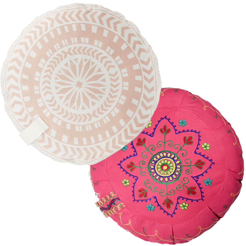 Cojín de yoga redondo con relleno-0