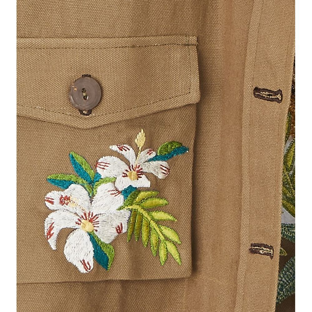 Chaqueta con bordado de tigre-4