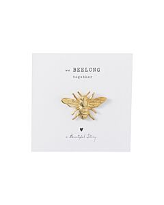 Tarjeta con broche - Abeja