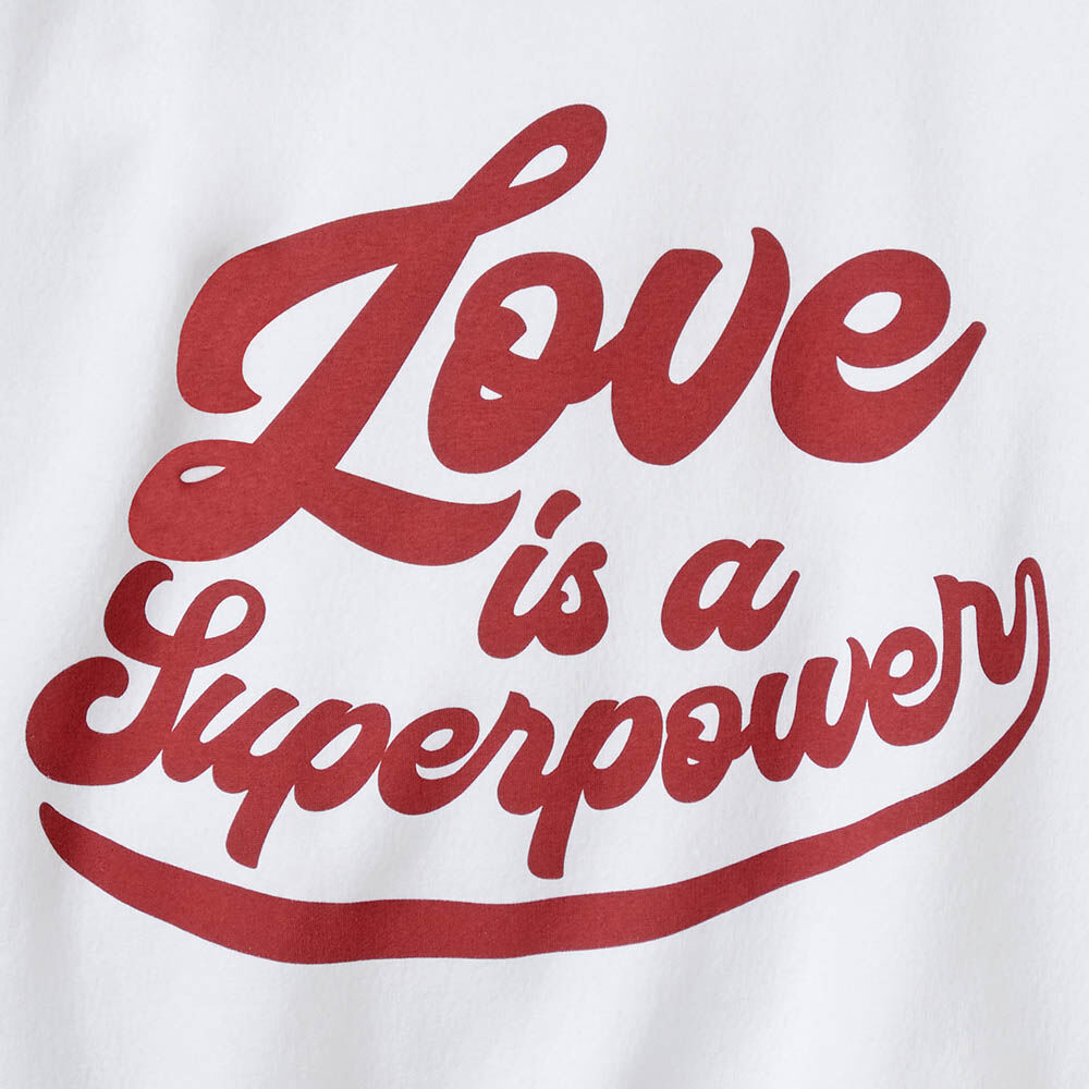 Sudadera con capucha "Love is a Superpower"