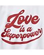Imagen de previsualización Sudadera con capucha "Love is a Superpower"