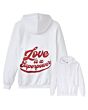 Imagen de previsualización Sudadera con capucha "Love is a Superpower"